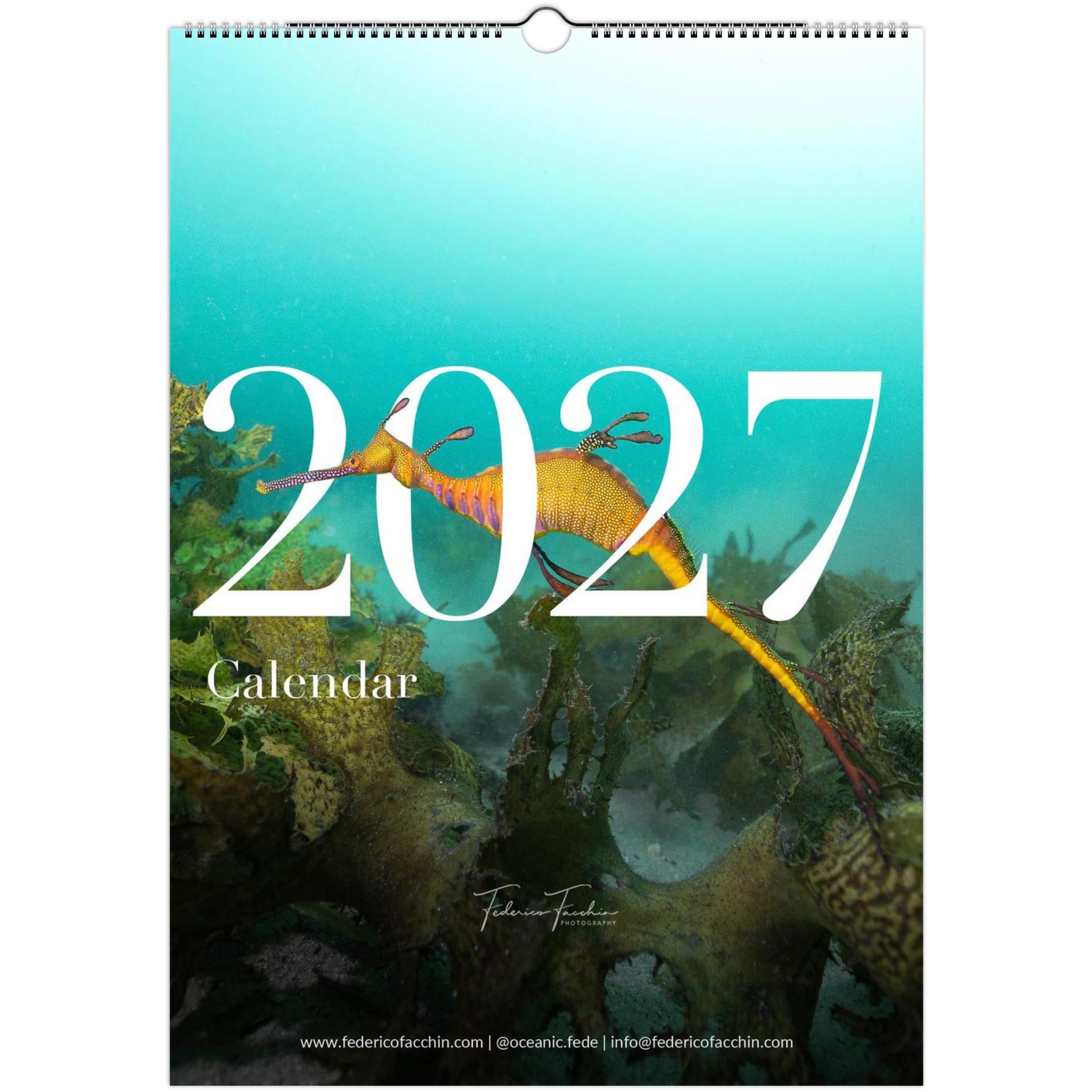 2027 wildlife calendar by Federico Facchin